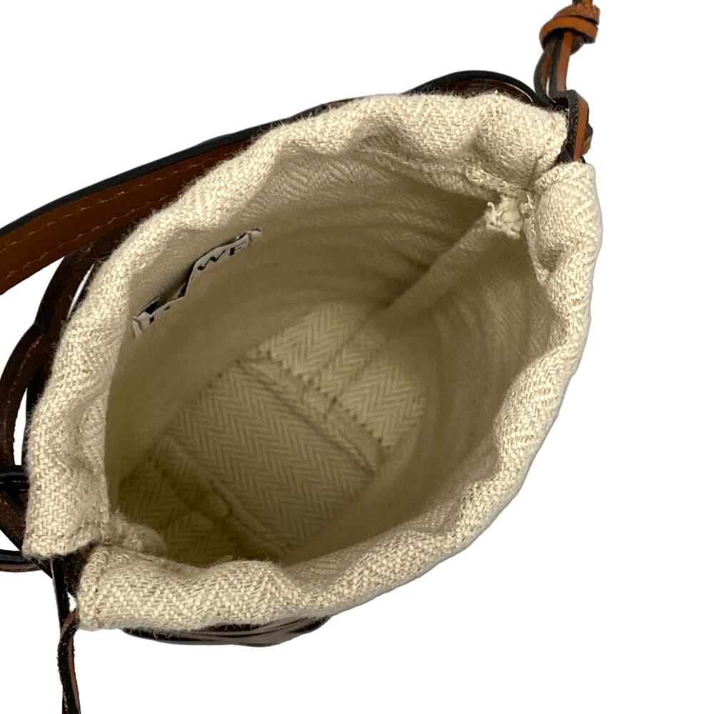Loewe Anagram Cut-out Pocket Shoulder Bag C922Y62X02 Leather Canvas - Picture 7 of 15